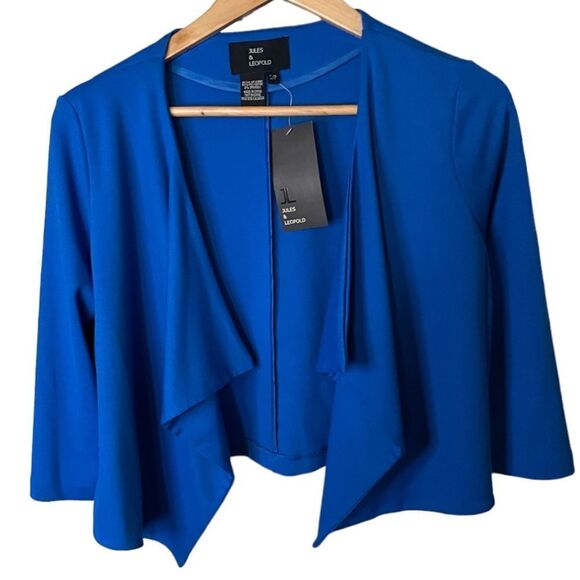 New Electric Blue Open Cardigan - Size Small - Picture 1 of 4